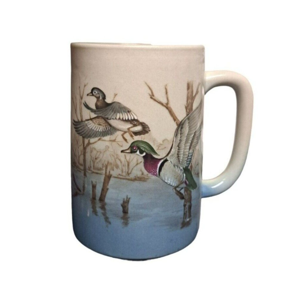 Vintage‎ OTAGIRI Japan Coffee Tea Mug Lake Water Ducks Outdoor